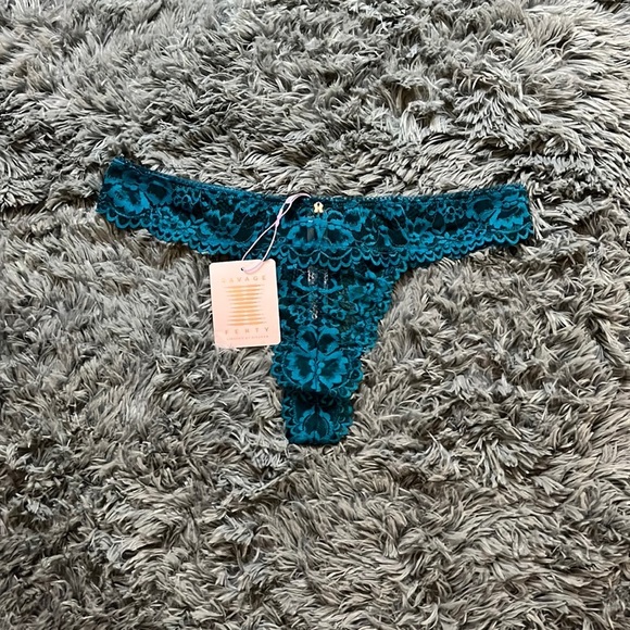 Savage X Fenty Other - Savage Fenty Lingerie By Rihanna Floral Lace Thong